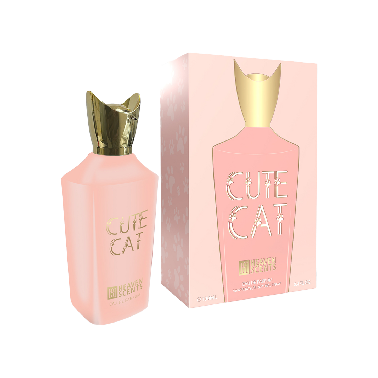 Cute Cat Perfume for Unisex EAU De Parfum Spray, 3.4 Ounce (100ml)