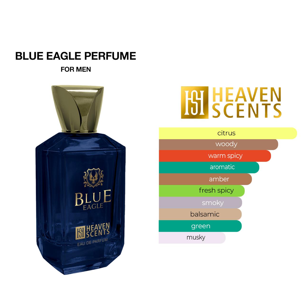 Blue Eagle Perfume for Unisex EAU De Parfum Spray, 3.4 Ounce (100ml)