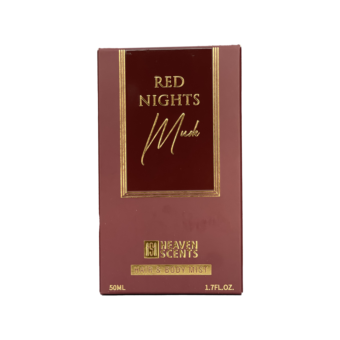 Red Nights Musk Hair and Body Mist Spray for Unisex, 50ml