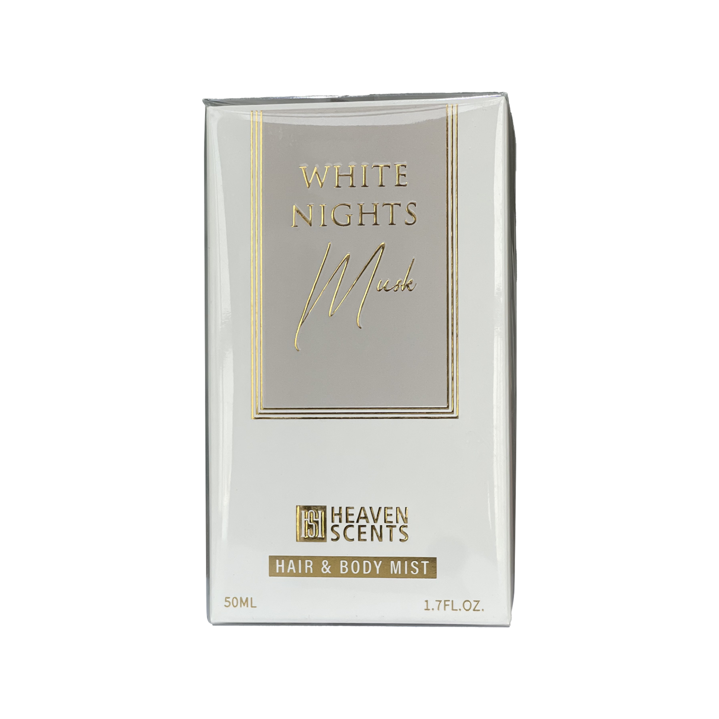 White Nights Musk Hair and Body Mist Spray for Unisex, 50ml