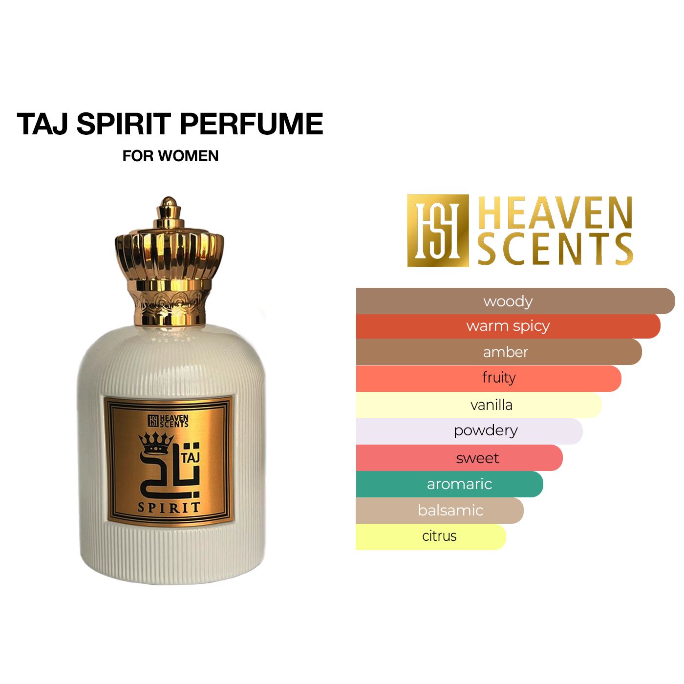 White TAJ Perfume 100ml by Heaven Scents