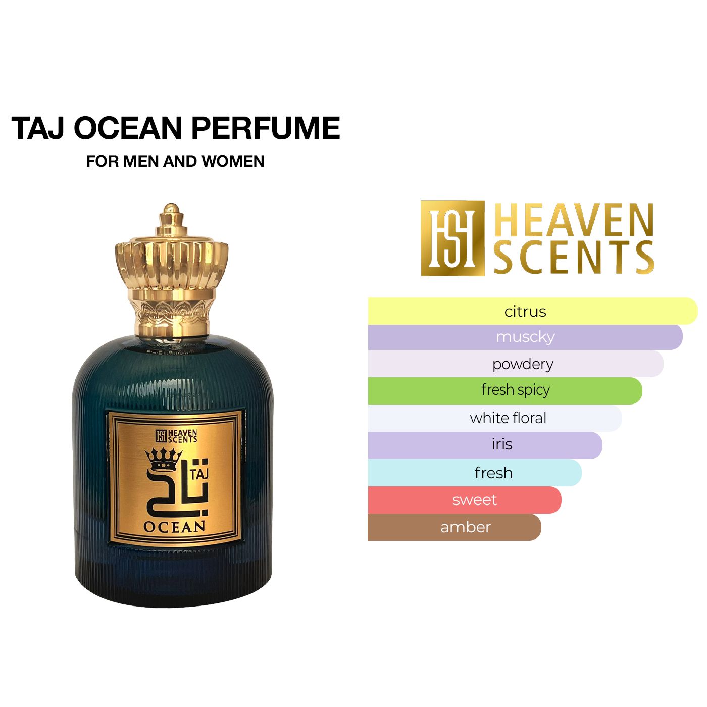 Taj Ocean Perfume 100ml by Heaven Scents