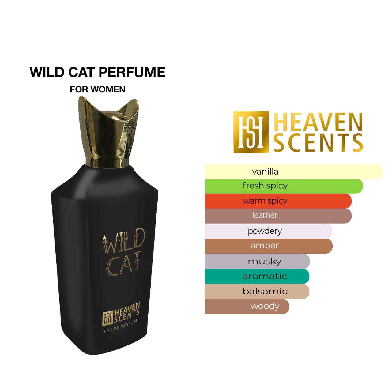 Wild Cat Perfume for Unisex EAU De Parfum Spray, 3.4 Ounce (100ml)